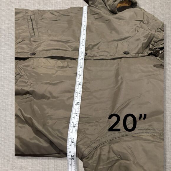 Vintage L.L. Bean Women Small Barn Coat Olive Insulated Field Jacket USA 70s 80s - Picture 5 of 9